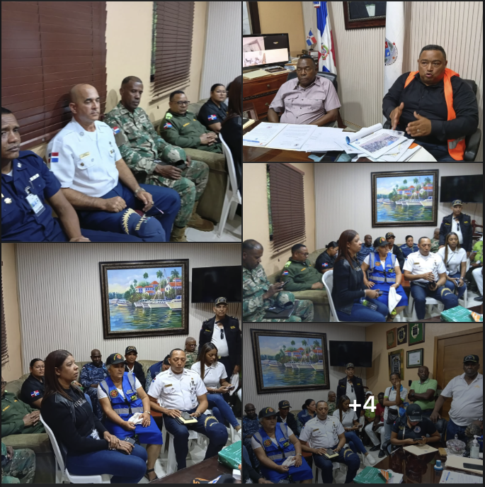 El alcalde Máximo Soriano, junto al director de Control de Riesgo